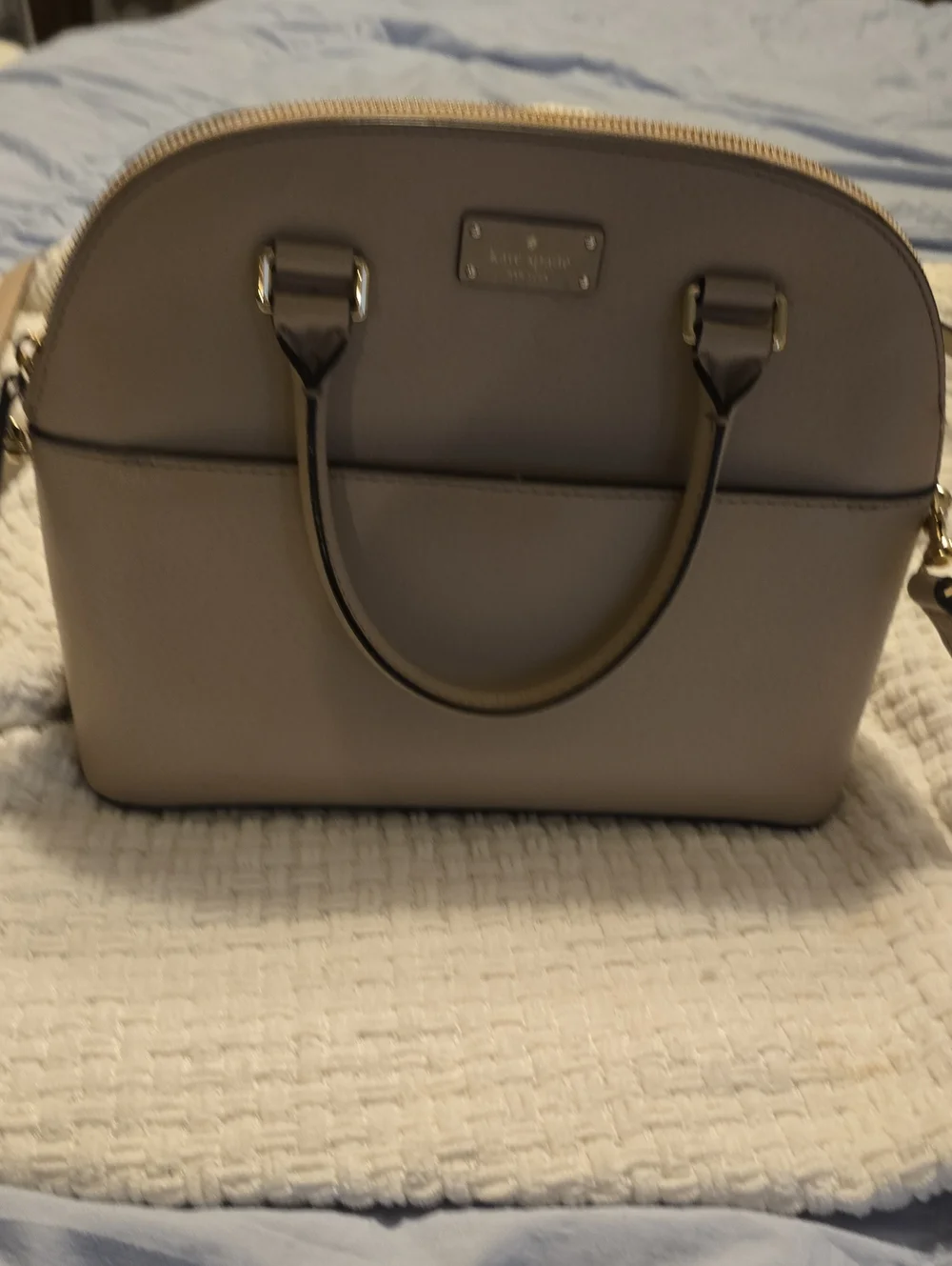 Kate Spade Gray Dome Satchel Handbag